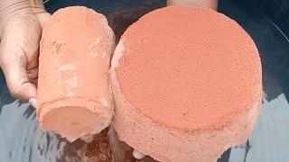 ASMR very soft sand, ️ dirt silky smooth paste play dusty dipping crumble in 