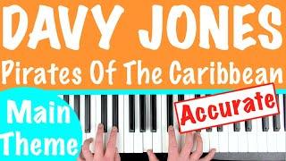 How to play DAVY JONES THEME - Pirates of the Caribbean Piano Tutorial