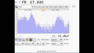 OIRT 67.04 Radio Rossii (GTRK Dagestan) / Reception in Belgrade