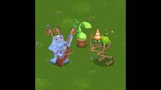 Trio Bowgart, Potbelly and Shrubb on Plant Island | My Singing Monsters