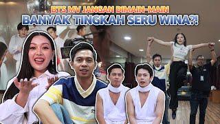 WINA BANYAK TINGKAH LUCU?! | BEHIND THE MUSIC VIDEO WINA GACIMA JANGAN DIMAIN MAIN