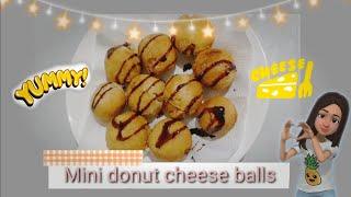 MINI DONUT CHEESE BALLS | How to cook donut with cheese inside? | No yeast