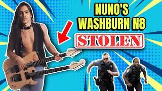 ‼️Nuno Bettencourts Double Neck Washburn N8  Guitar STOLEN off the stage while he was playing?! 