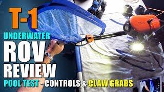 Geneinno TITAN T1 Underwater CLAW ROV Review - Part 2 -  Pool Testing Controls & Item Retrieval