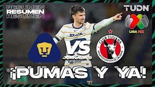 Resumen | Pumas vs Tijuana | Liga Mx -AP2024 - J9 | TUDN