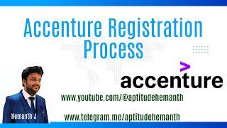 Accenture Registration Process & Pre-requisites