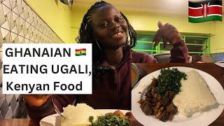 Ghanaian Eating UGALI For The First Time, Kenyan Most Popular Food In Nairobi