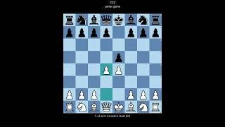 ECO C22 center game (White perspective)