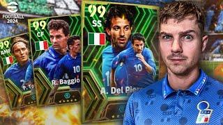 BLITZ CURLER DEL PIERO, TOTTI & BAGGIO | eFootball 2024 Review & Builds