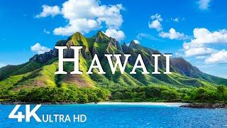 FLYING OVER HAWAII (4K UHD) - Soothing Music Along With Beautiful Nature Video - 4K Video ULTRA HD