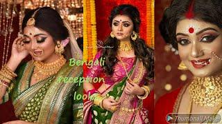 Latest bengali reception looks..reception look ideas...