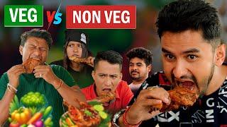 Veg Vs Non Veg | The Pk Vines || Myakuri,Kaluwa,Jire,Sneha