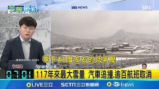 赴韓旅遊注意！首爾暴雪破紀錄「航班大亂」！南韓迎百年最強大雪 首爾陸空交通大打結 汽車追撞.逾百航班取消｜三立新聞網 SETN.com