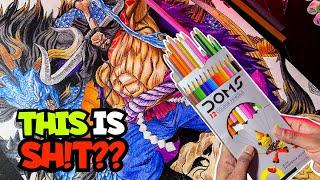 I made a HUGE Painting with cheapest COLORED PENCILS | UltraInstinctart