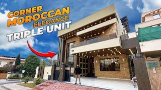 Moroccan Elegance | 1 kanal Triple Unit corner with Basement for Sale in Bahria Town Islamabad