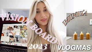 VLOGMAS 5 // motivace 2023, tvorba vision board, deep talk