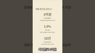 신생아 버팀목 전세대출 핵심요약 해 드려요!