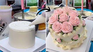 10-Minute Classic Rose Cake Decoration Tutorial — Perfect Results!