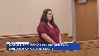 Mom accused of killing 2 kids arraigned; poison suspected