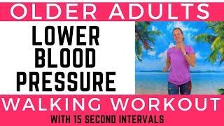 Reduce your Blood Pressure & Blood Sugar with a 10 min Beginner Walking Workout