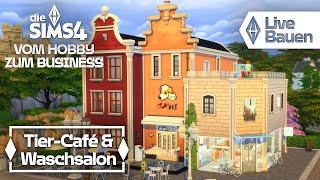 Tier-Café & Waschsalon bauen #5 LIVE MIT Vom Hobby zum Business Erweiterungspack + Die Sims 4 Packs!