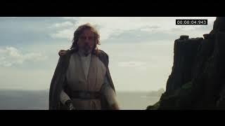 Luke throws the lightsaber
