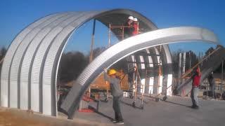 Arch Steel Quonset building construction