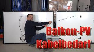 Balkon-PV: Wieviel DC-Kabel brauche ich?