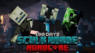 I Survived 100 Days in the Sculk Apocalypse in Hardcore Minecraft