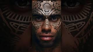 Melanesian Mosaic    Beautiful Ethnic Fijian Man Cultural Portrait by Global Facescapes #ai