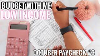 HOW I BUDGET MY PAYCHECK (PAYCHECK BREAKDOWN) | BUDGET WITH ME | LOW INCOME BUDGET | OCTOBER 2021