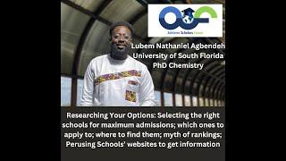 Researching Your Options: Selecting the right schools for maximum admissions