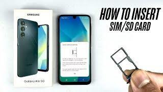 Samsung Galaxy A16 (4G/5G) - How to insert the SIM/MicroSD card?