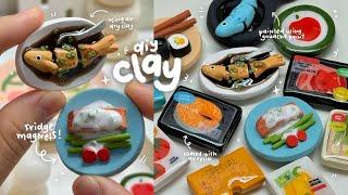 making grocery items clay magnets using air dry clay / no bake ft. Angry Birds 2