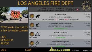 02-Nov-2024 // LAFD Los Angeles Fire Department SCANNER Radio ARCHIVE // FIRE & EMS // LA CAPTAIN