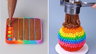 How To Make Rainbow Cake Decorating Ideas | Easy Tasty Chocolate Cake Decorating Recipes | So Tasty