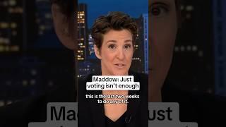 Maddow: Just voting isn't enough