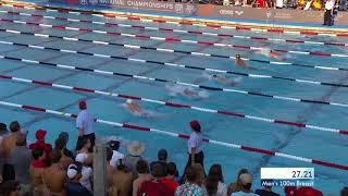 19-year-old Michael Andrew Wins 100m Breaststroke | Summer Champions Series