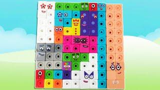 Building up Numberblocks for Toddlers Learning Math | Adding a Pile of Blocks to 100