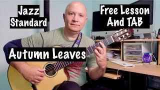 Autumn Leaves Lesson Part 1 - Kirk Sand (Richard Smith Model) with Roland AC-33 amplifier