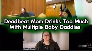 Deadbeat Mom Drinks Too Much With Multiple Baby Daddies At Custody Court Rights Termination