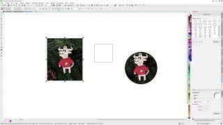 Как из квадратного сделать круглое или подрезаем картинку по форме объекта.Corel Draw от Деревяшкина