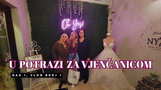 Vlog # 1 : Mlada u Potrazi za vjenčanicom /Idemo u Americki salon vjenčanica  u Syracuse ,New York