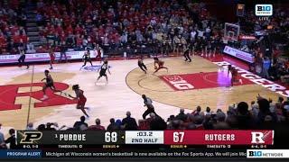 #1 Purdue vs Rutgers INSANE Ending | 2021 College Basketball