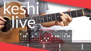 beside you, live (keshi) Guitar Tutorial | Tab, Chords