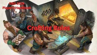 CRAFTING RULES | D&D 2024 PLAYER'S HANDBOOK