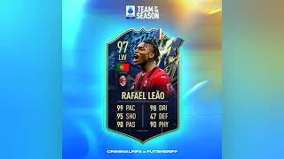 Rafael Leao TOTS Card Coming Stats Predicted - FIFA 22 Serie A Team of the season
