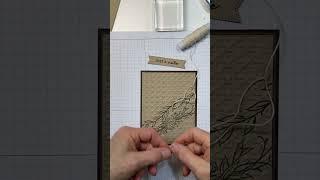 Stampin Up//Happy Labels//Decorative Borders//#Shorts//Cane Weave 3D Embossing//Clean And Simple