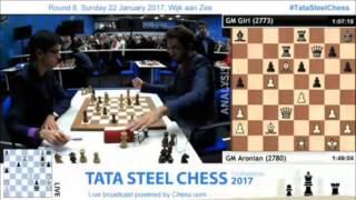 Tata Steel Chess 2017 Round 8 - Aronian vs Giri, Richard Rapport vs Magnus Carlsen