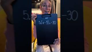 Equação do 1º grau #math
